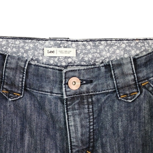 Lee Womens Natural Straight Just Below the Waist Jeans Trousers Slimming Size 6M - Picture 4 of 8